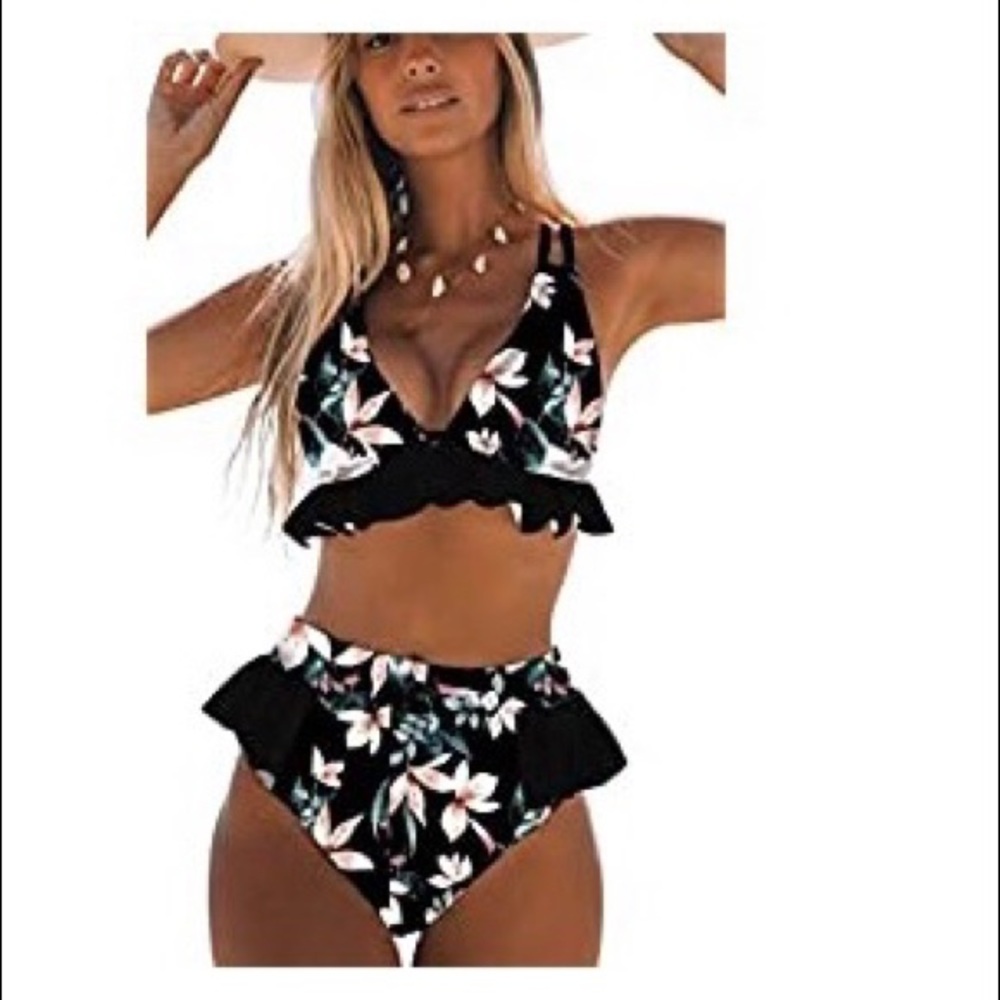 NWT High Waisted 2 Piece Sporlike Large
